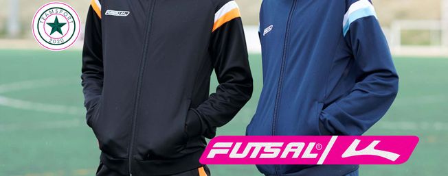 Futsal hombres con chaquetas de fútbol 